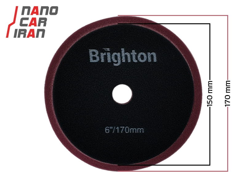 پد پولیش متوسط دوال برایتون 150میلی متر (6 اینچ) Brighton 150mm (6 inch) Medium Dual-Action Polishing Pad